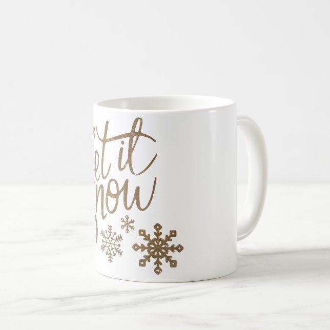 Unknown white snow coffee mug (Front Right)