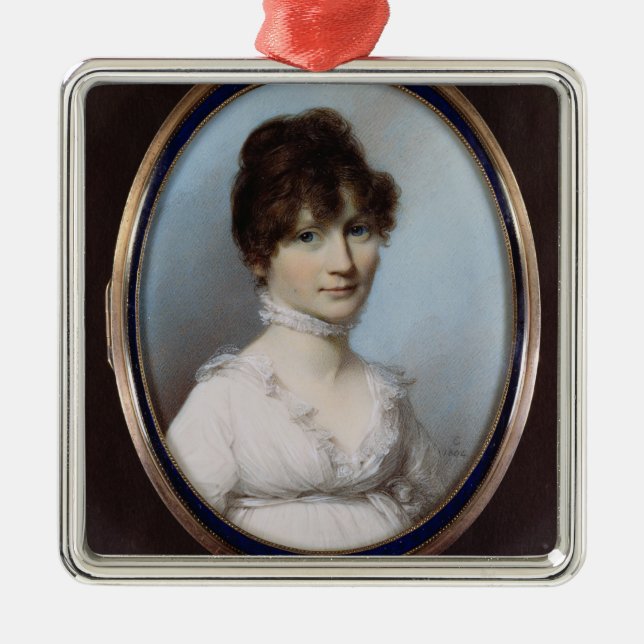 Unknown woman metal tree decoration (Front)