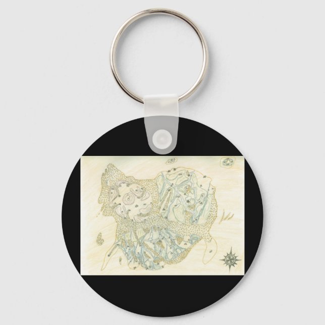 Unlabeled Map of Trino Key Ring (Front)