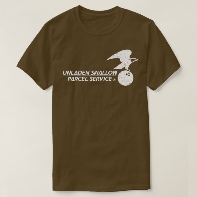 unladen swallow parcel service T-Shirt (Design Front)