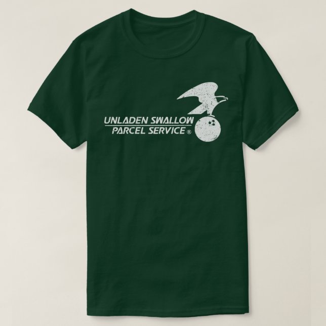 unladen swallow parcel service T-Shirt (Design Front)