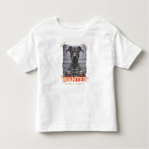 Unlawful Barking: The Doberman's Stern Warning Toddler T-Shirt