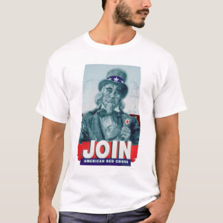 Unlce Sam Wears a Red Cross Button (US00291) T-Shirt