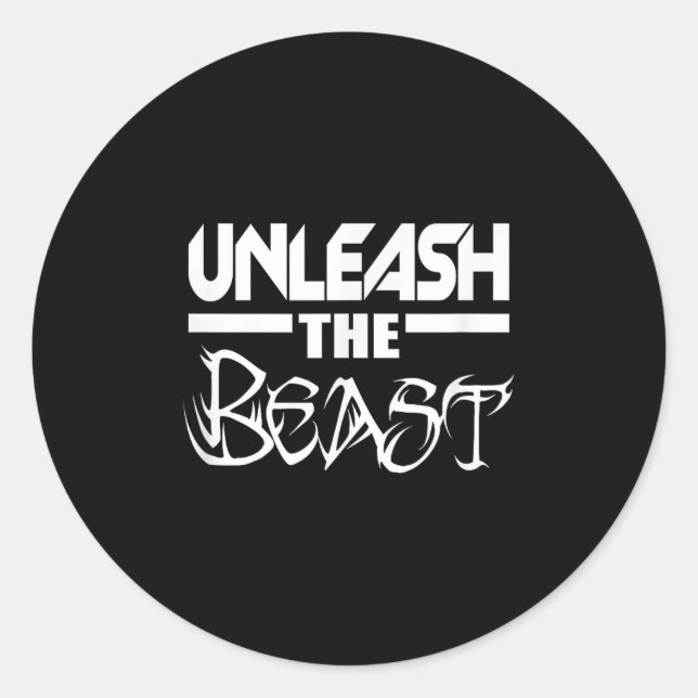 Unleahe C380 Workout Gym Fitness Motivation  Classic Round Sticker (Front)
