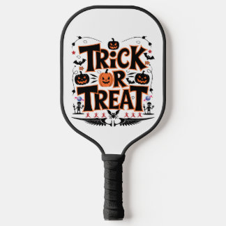 Unleash Halloween Fun with Trick or Treat Magic! Pickleball Paddle