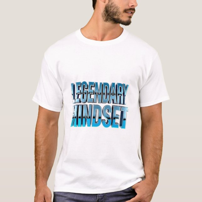Unleash Legend: Futuristic 3D Mindset Tee (Front)