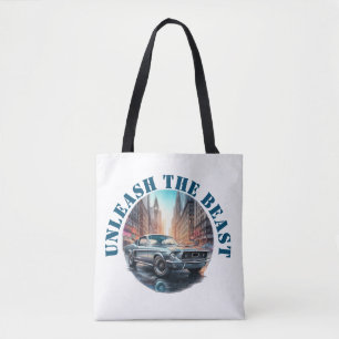 Unleash The Beast American Muscle Car Tote Bag