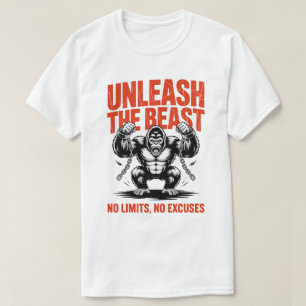 Unleash the Beast Gorilla Fitness Motivation Tee