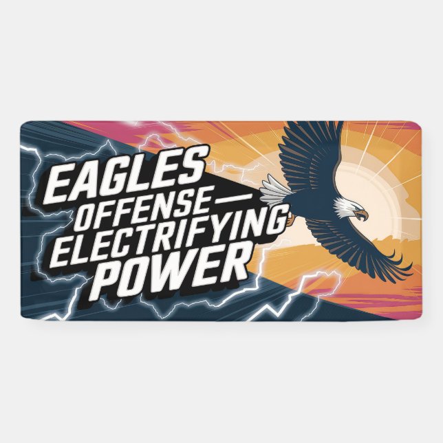 Unleash the Eagles Offence Banner (Horizontal)