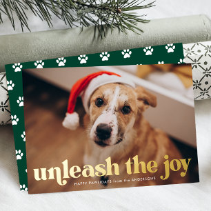 Unleash the Joy Green Dog Photo