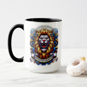 Unleash the Lion Within – Fierce Roaring Lion Mug