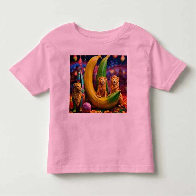Unleash the Roar – Wear the King of Cartoons. Toddler T-Shirt (Front)
