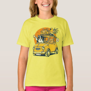 Unleash the Thrill of a Road Trip with Cat Pals T-Shirt