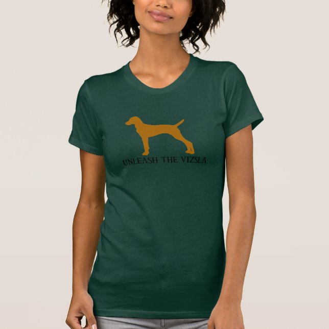 UNLEASH THE VIZSLA (army) T-Shirt (Front)