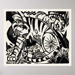 Unleash the Wild: Franz Marc's Tiger Poster