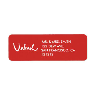 Unleash Witty Hand Lettered Return Address