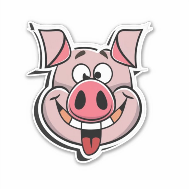 Unleash Your Creativity with Pig Stickers (Front)