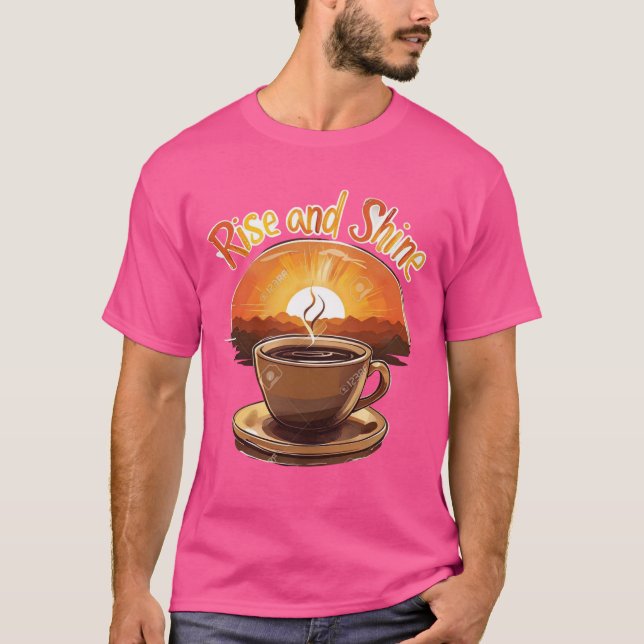  Unleash Your Creativity with Steaming Coffee Cup  T-Shirt (Front)