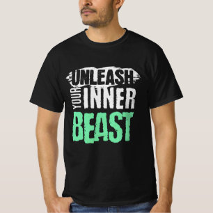 Unleash Your Inner Beast – Intense Gym Design T-Shirt