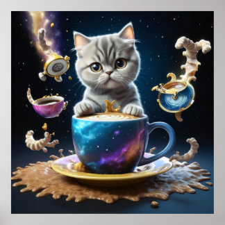 Unleash Your Inner Cat: Fierce Morning Motivation Poster