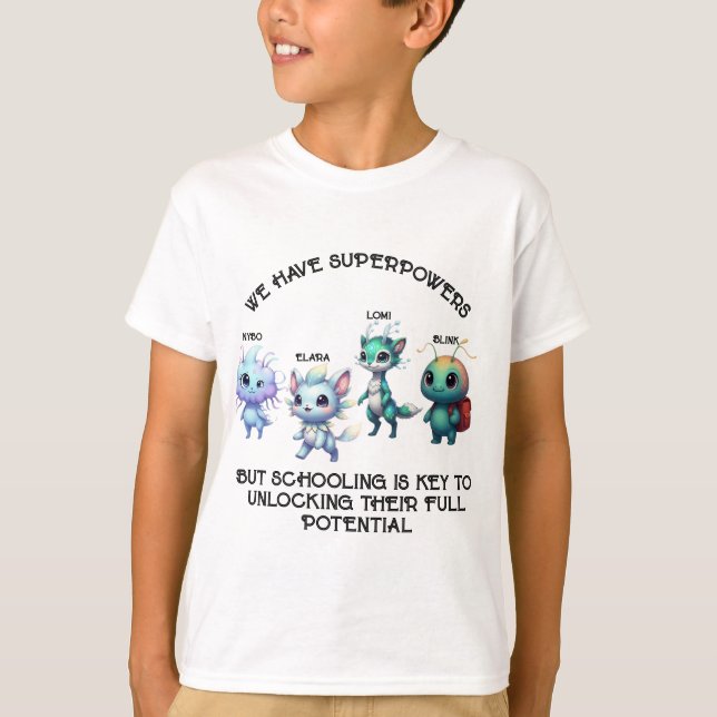Unleash Your Inner Hero: Back to School  T-Shirt (Front)