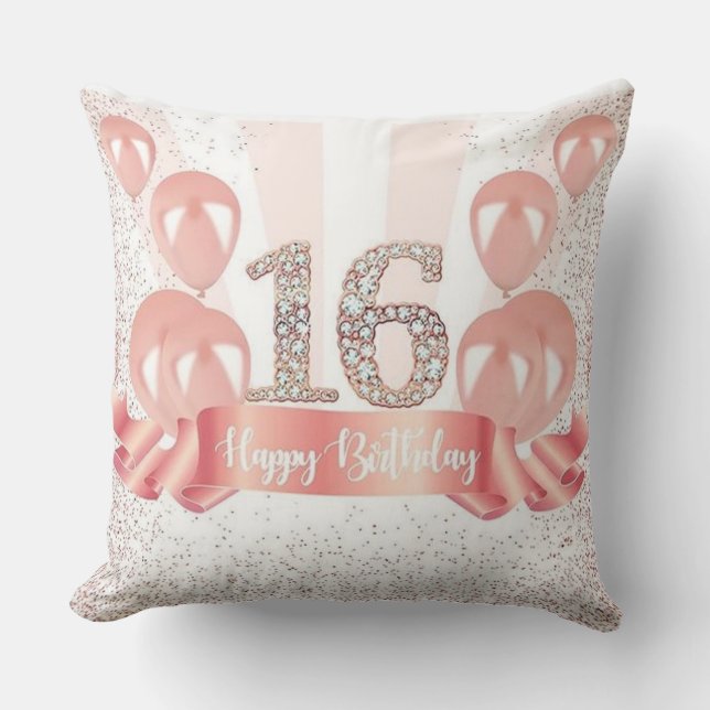 Unleash Your Inner Star with a Glittery Throw Pill Cushion (Front)