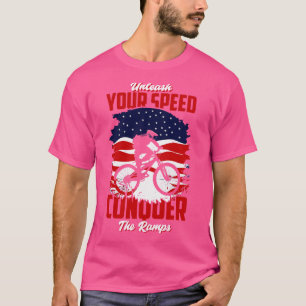 Unleash Your Speed Conquer BMX T-Shirt