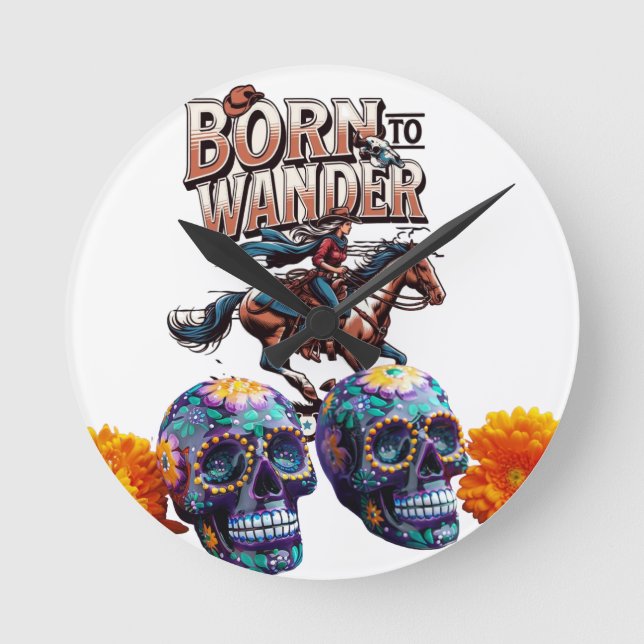 Unleash Your Style with Wall Art Round Clock (Front)