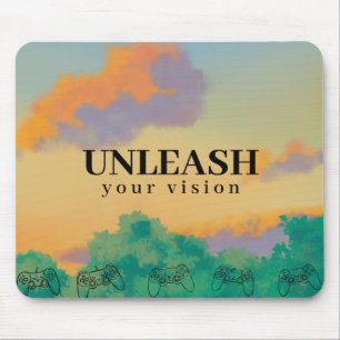 UNLEASH Your Vision– Colourful, Motivational Mouse Pad