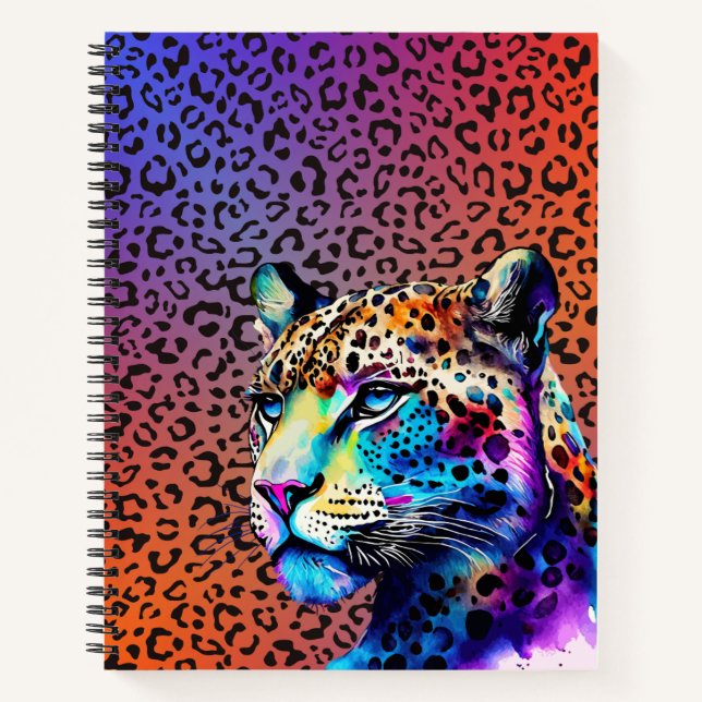 Unleash Your Wild Side – Leopard Print Notebook (Front)