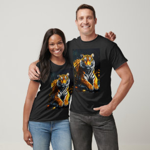Unleash Your Wild Side with Our Tiger PrintT-Shirt T-Shirt