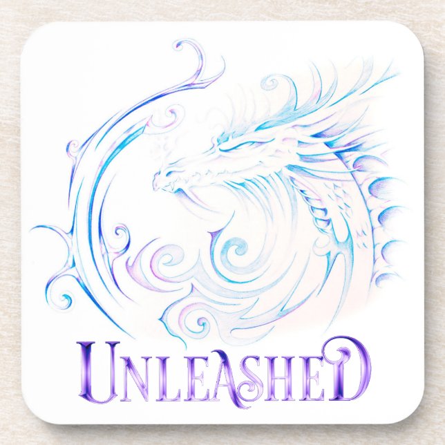 Unleashed hard plastic coaster (Front)