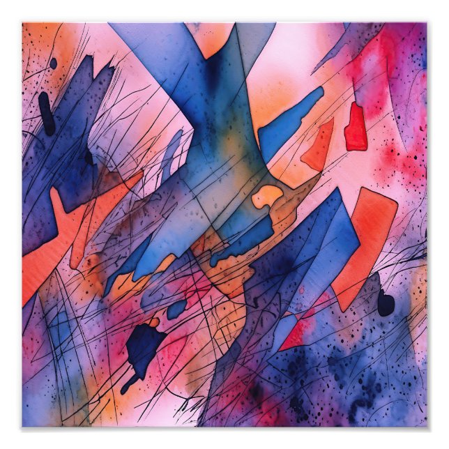 "Unleashed Potential" Contemporary Abstract Art Photo Print (Front)