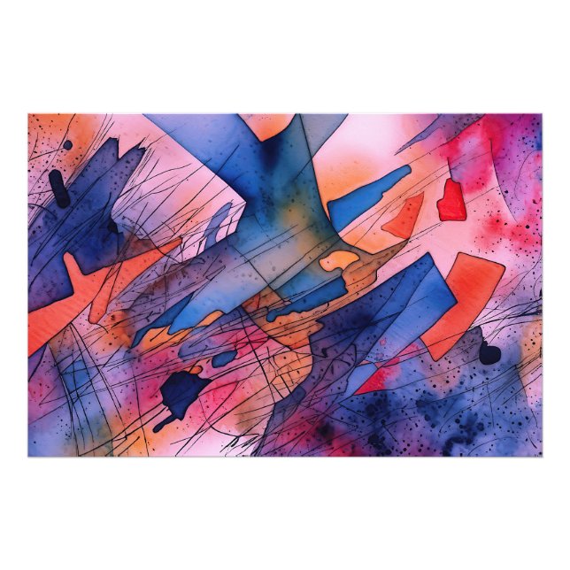 "Unleashed Potential" Contemporary Abstract Art Photo Print (Front)