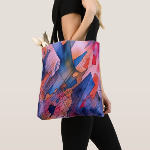 "Unleashed Potential" Contemporary Abstract Art Tote Bag