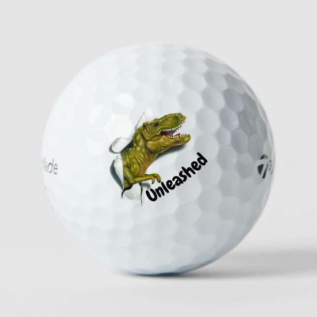 Unleashed T-Rex Golf Balls (Front)