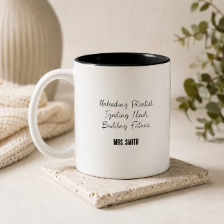 Unleashing Potential Igniting Minds Two-Tone Coffee Mug