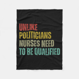 Unlike Liticians Nurses Need To Be Qualified Sarca Fleece Blanket