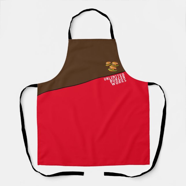 Unlimited Burger Works All-Over Print Apron (Front)