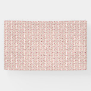 Unlimited Happy Feast on a White and Pink Backgrou Banner