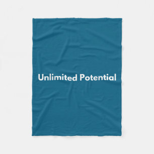 Unlimited Tential Insrational Motivational Everyda Fleece Blanket