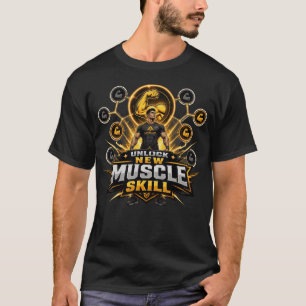 Unlock New Muscle Skill: RPG Talent Tree Bodybuild T-Shirt