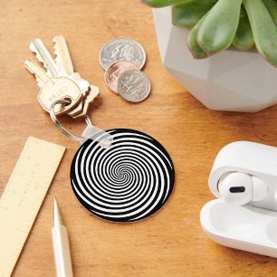 Unlock the Magic Hypnosis Spiral Key Ring
