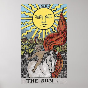 Unlock Your Destiny: Vintage Tarot Card Poster