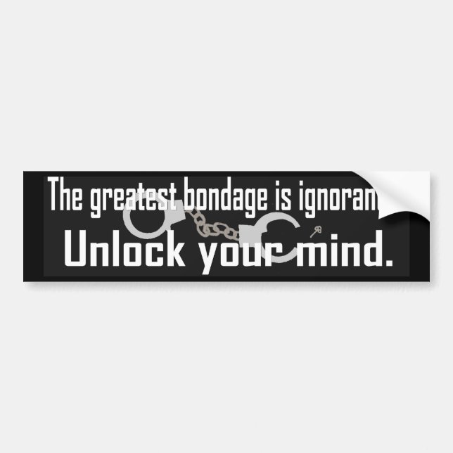 Unlock Your Mind Bumper Sticker (Front)