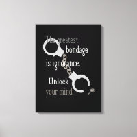 Unlock Your Mind Wrapped Canvas