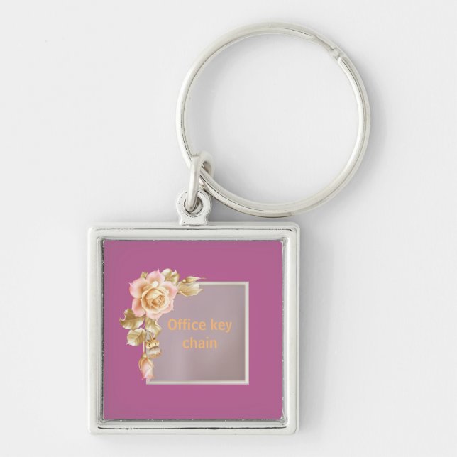 "Unlock your style with our customisable  Key Ring (Front)