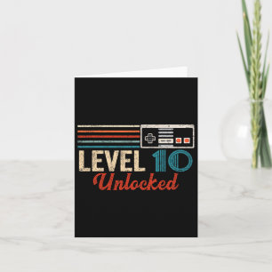 Unlocked Level 10 Birthday Boy Video Game Controll Card