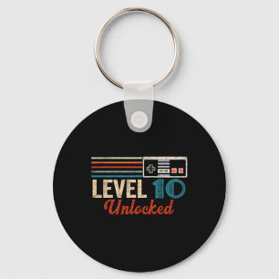 Unlocked Level 10 Birthday Boy Video Game Controll Key Ring
