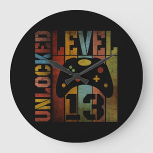 UNLOCKED LEVEL 13 LARGE CLOCK